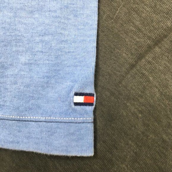 Tommy Hilfiger Mens Shirt Medium Blue Gray Long Sleeve Pullover Sweatshirt ​ - Picture 4 of 9